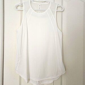 Lululemon Sculpt Tank Top *Back Vent White Size 8